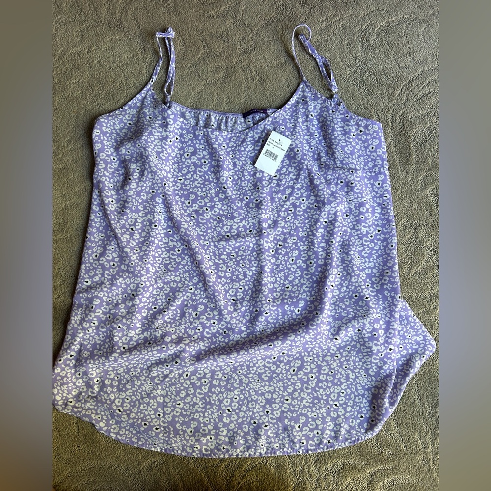 Nordstrom West Key West Kei Lavender Cheetah Spaghetti Strap Camisole SIZE: 3X
